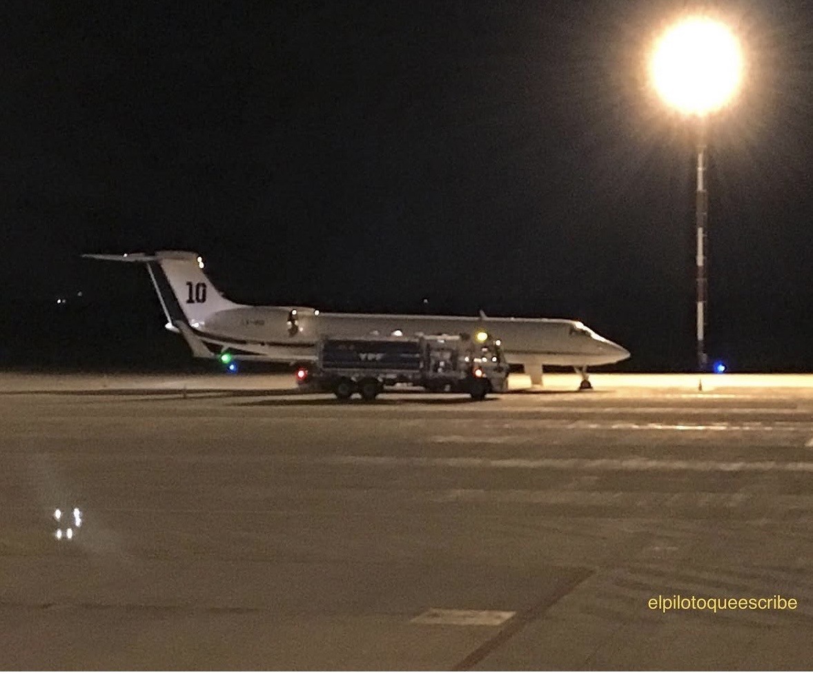 Gulfstream V Aeropuerto Intnl' de Rosario/ Créditos: Christian Carollo     